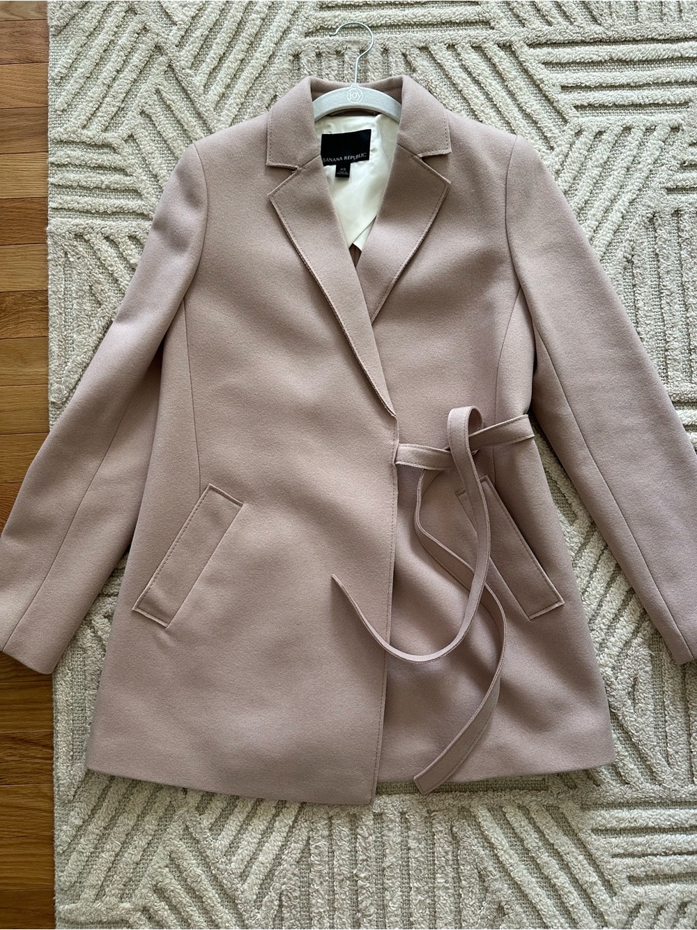 Banana Republic Dusty Pink Belted Trench Coat